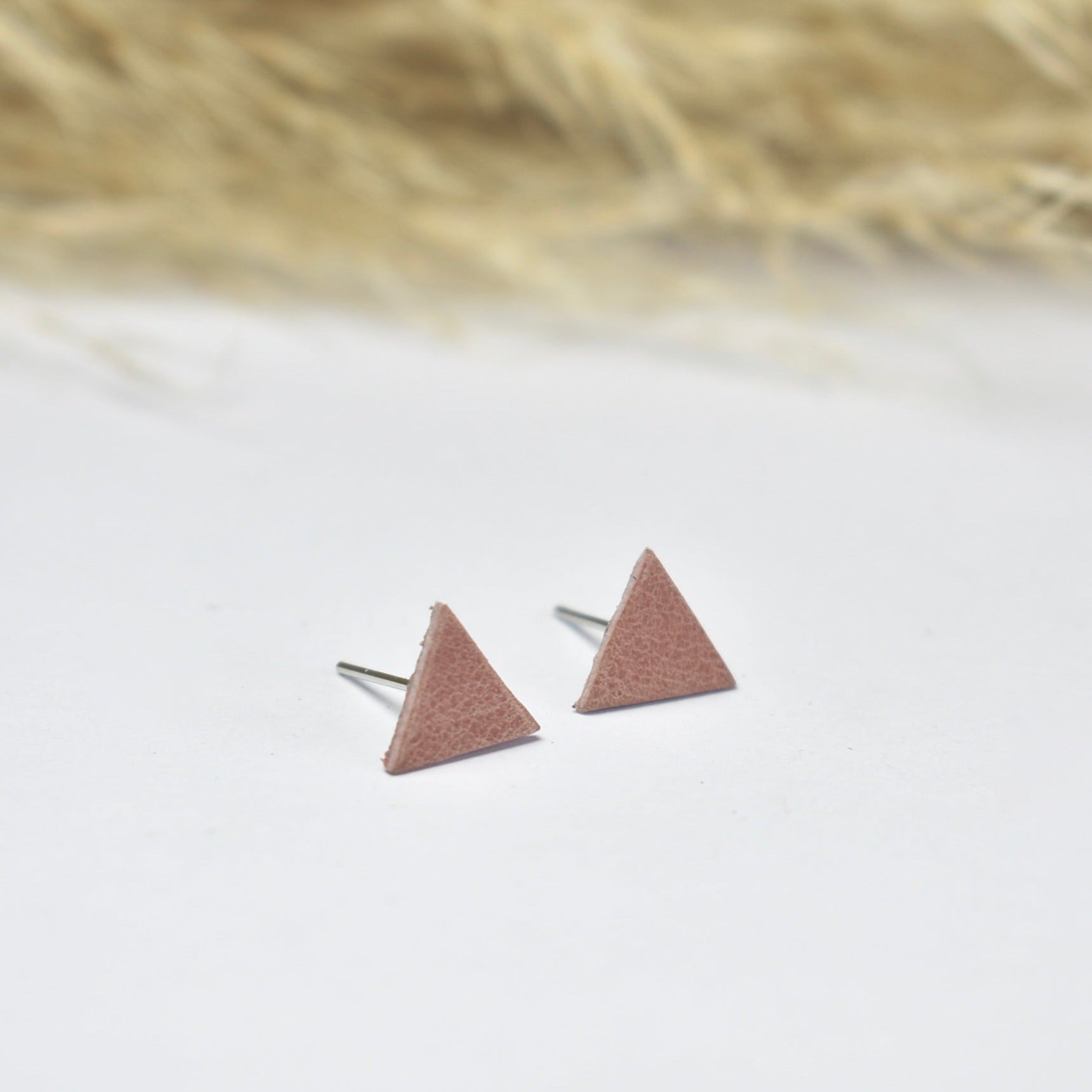 Handmade, light weight and comfortable to wear all day long leather earrings. All our earring hooks are made with a high quality stainless steel and they are hypo allergenic.  They will not tarnish or irritate your sensitive skin.