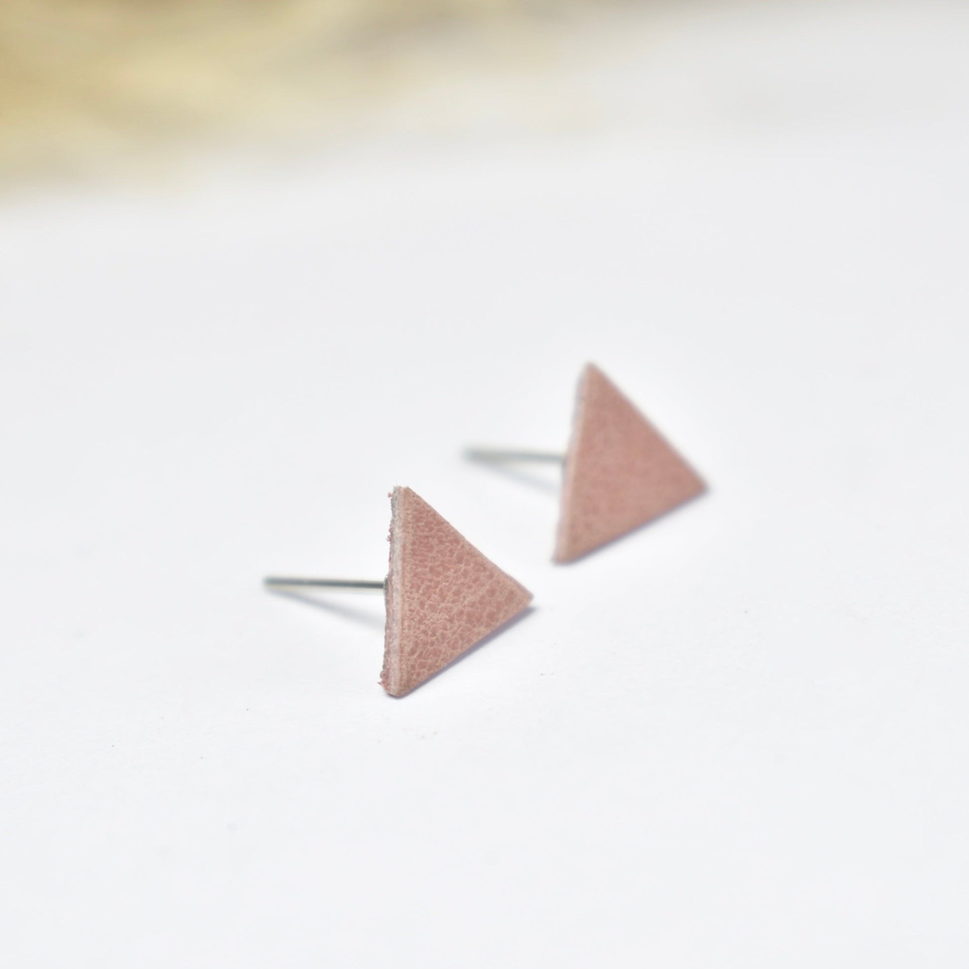 Handmade, light weight and comfortable to wear all day long leather earrings. All our earring hooks are made with a high quality stainless steel and they are hypo allergenic.  They will not tarnish or irritate your sensitive skin.