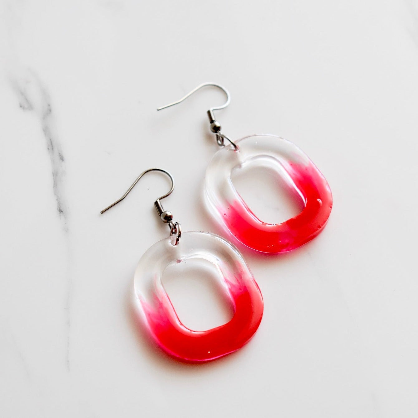 Handmade, light weight and comfortable to wear all day long leather earrings. All our earring hooks are made with a high quality stainless steel and they are hypo allergenic.  They will not tarnish or irritate your sensitive skin.