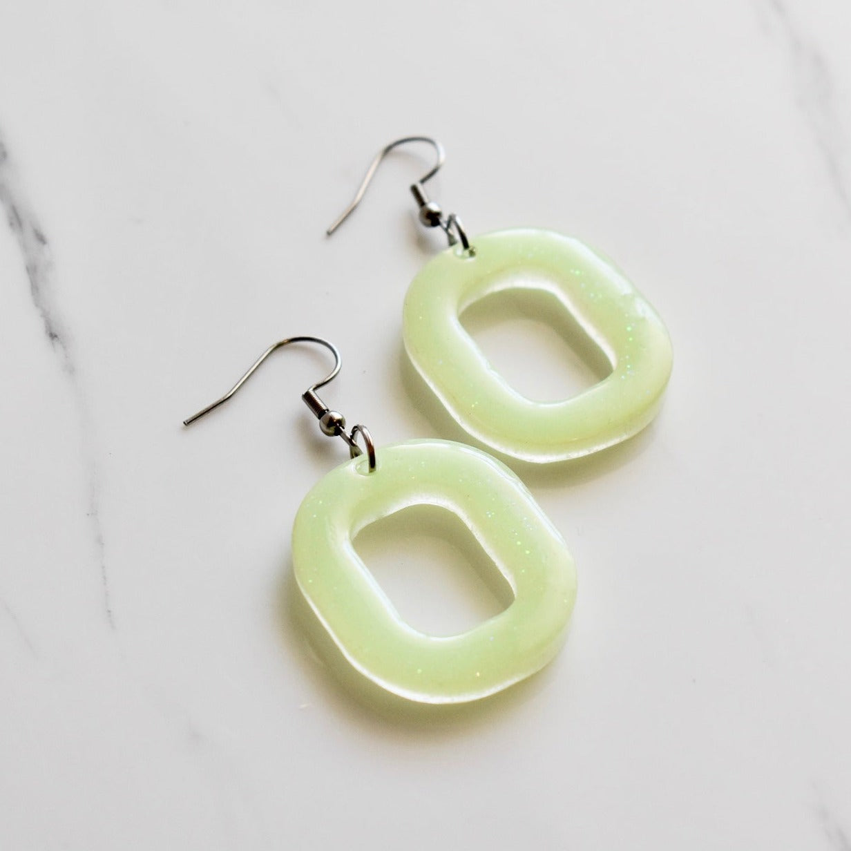 Handmade, light weight and comfortable to wear all day long leather earrings. All our earring hooks are made with a high quality stainless steel and they are hypo allergenic.  They will not tarnish or irritate your sensitive skin.