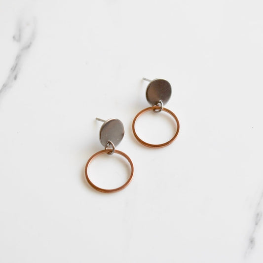 Handmade, light weight and comfortable to wear all day long leather earrings. All our earring hooks are made with a high quality stainless steel and they are hypo allergenic.  They will not tarnish or irritate your sensitive skin.