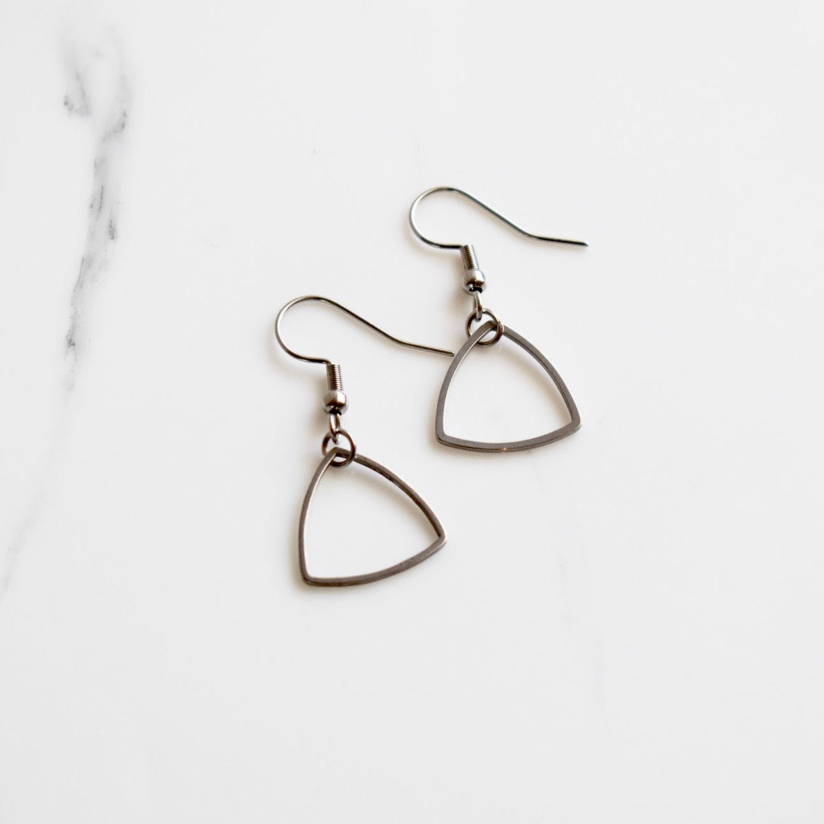 Handmade, light weight and comfortable to wear all day long leather earrings. All our earring hooks are made with a high quality stainless steel and they are hypo allergenic.  They will not tarnish or irritate your sensitive skin.