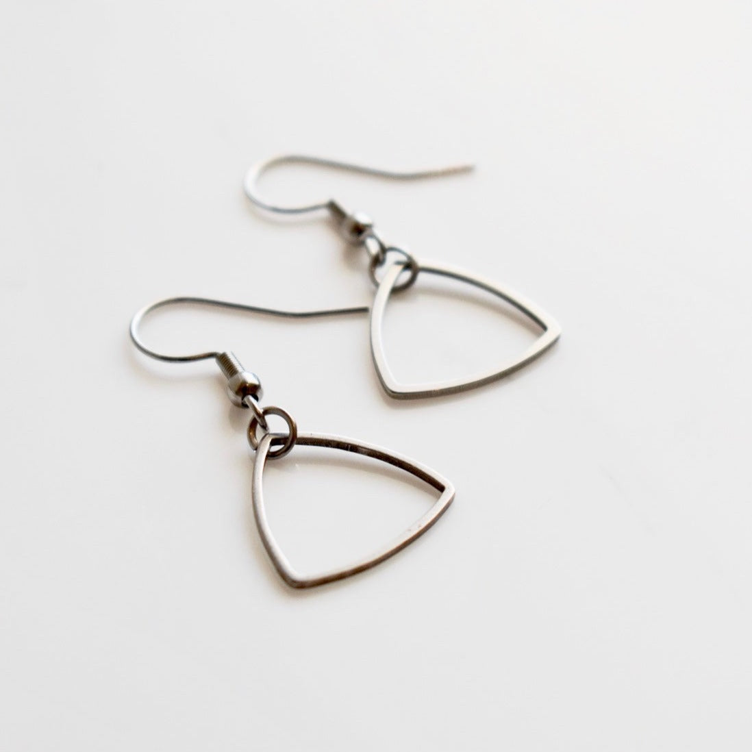 Handmade, light weight and comfortable to wear all day long leather earrings. All our earring hooks are made with a high quality stainless steel and they are hypo allergenic.  They will not tarnish or irritate your sensitive skin.