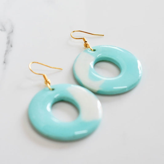 Handmade, light weight and comfortable to wear all day long leather earrings. All our earring hooks are made with a high quality stainless steel and they are hypo allergenic.  They will not tarnish or irritate your sensitive skin.