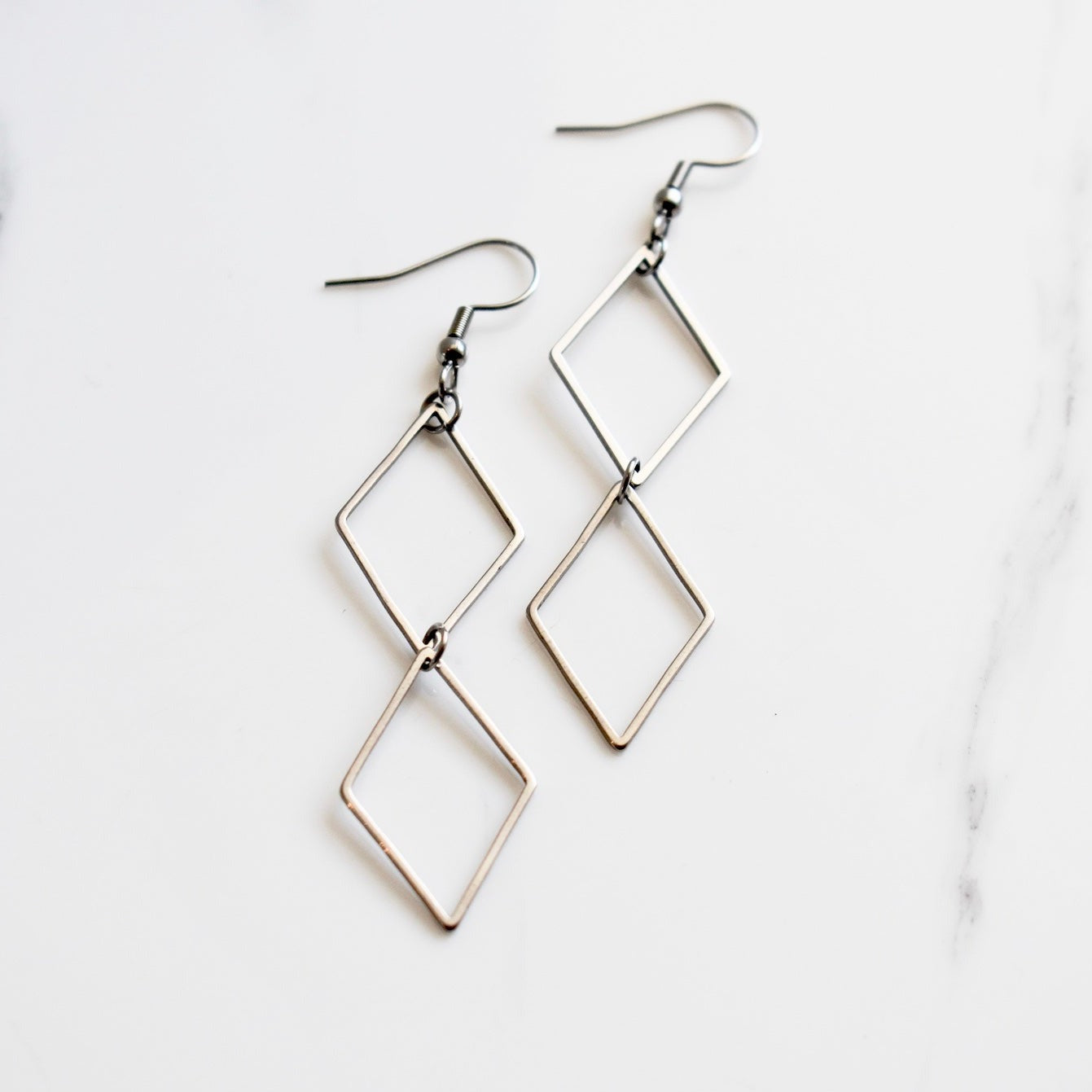 Handmade, light weight and comfortable to wear all day long stainless steel earrings. All our earring hooks are made with a high quality stainless steel and they are hypo allergenic.  They will not tarnish or irritate your sensitive skin. They are also WATERPROOF!