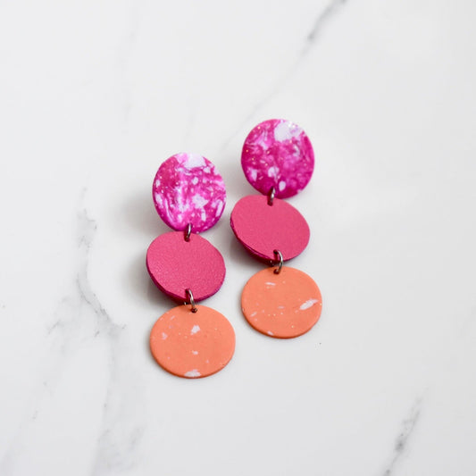 Handmade, light weight and comfortable to wear all day long leather earrings. All our earring hooks are made with a high quality stainless steel and they are hypo allergenic.  They will not tarnish or irritate your sensitive skin.